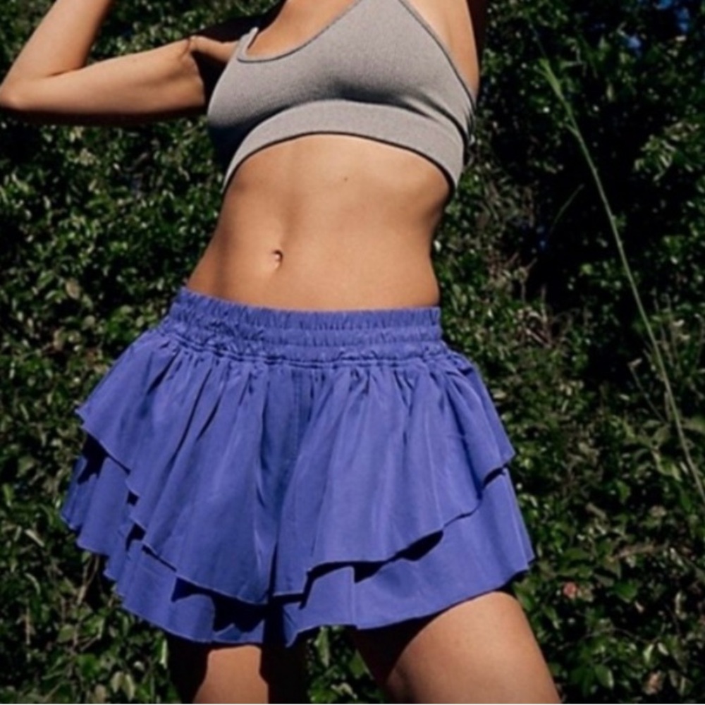 FP Movement by Free People Prima Shorts Layered Blue Size L